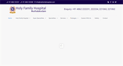 Desktop Screenshot of holyfamilyhospitals.com